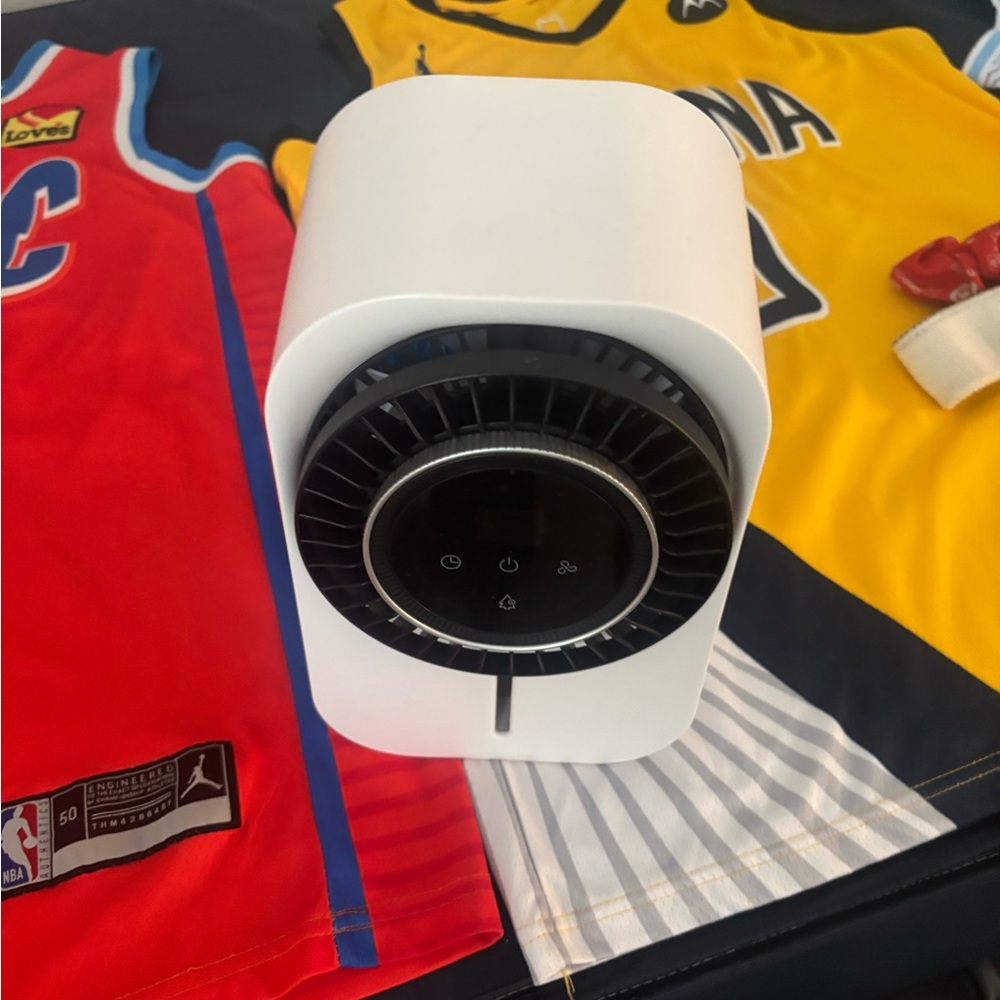 White portable air conditioner